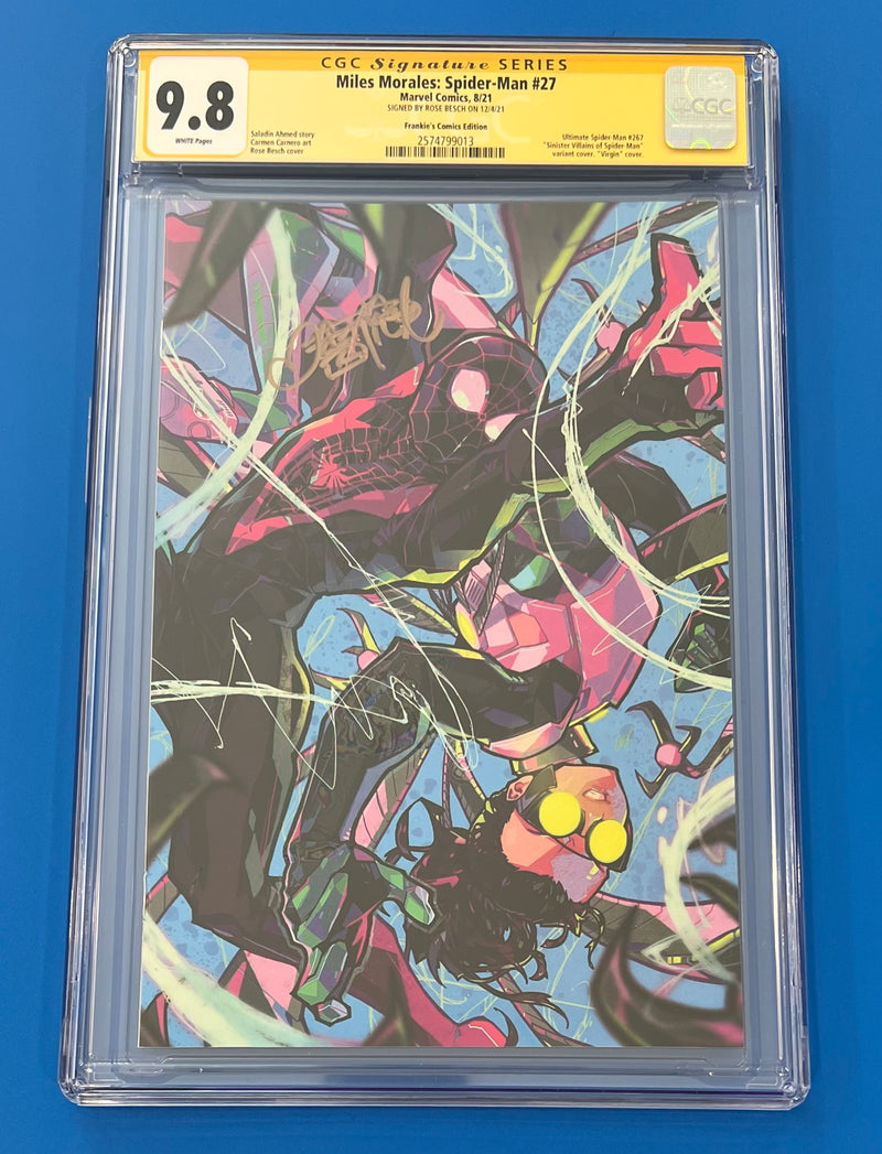 Miles Morales: Spider-Man #27 CGC 9.8 Rose Besch Signed Virgin Variant (2021)
