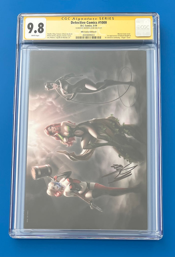 Detective Comics #1000 CGC 9.8 Warren Louw VIRGIN Variant Signature Signed