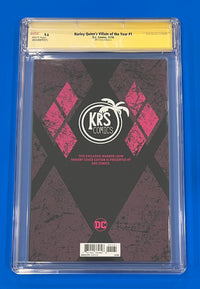 Harley Quinn's Villain of the Year #1 KRS CGC 9.6 Signed & Sketch by Warren Louw