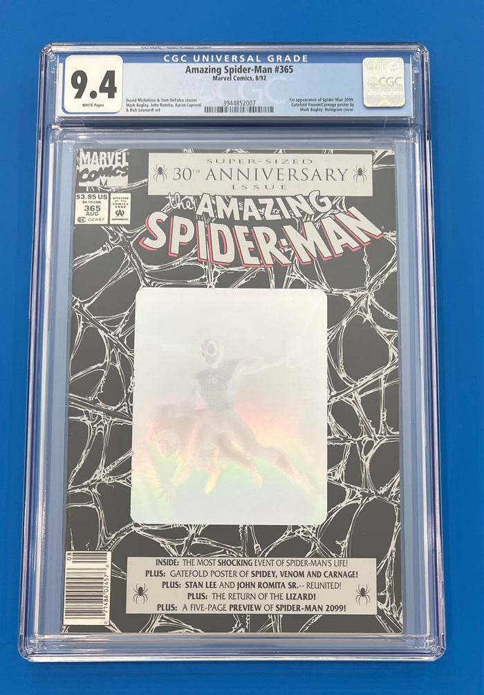 Amazing Spider-Man #365 (1992) CGC 9.4 Newsstand 1st appearance Spider-Man 2099