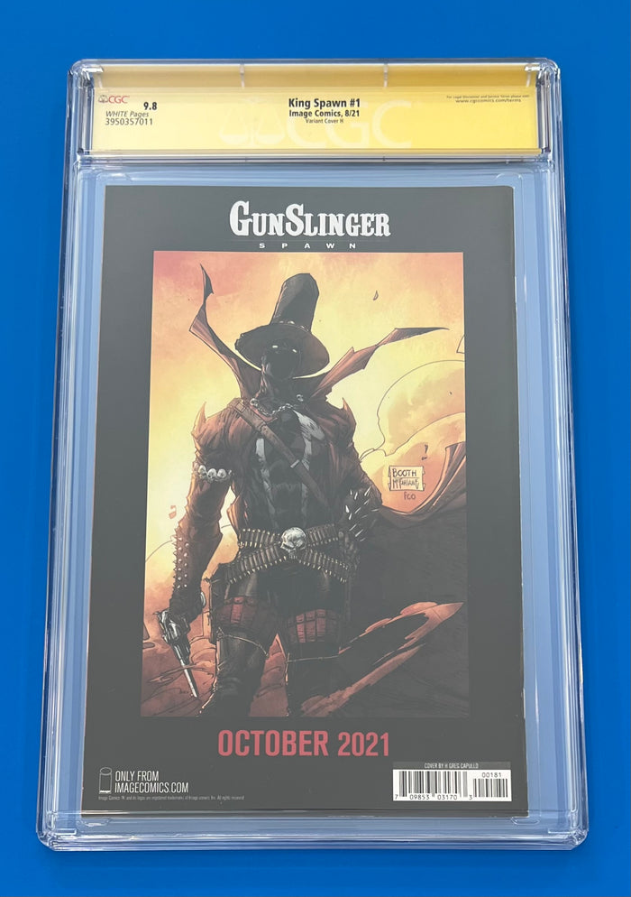 King Spawn #1 Capullo 1:50 CGC 9.8 Signed Greg Capullo Variant H