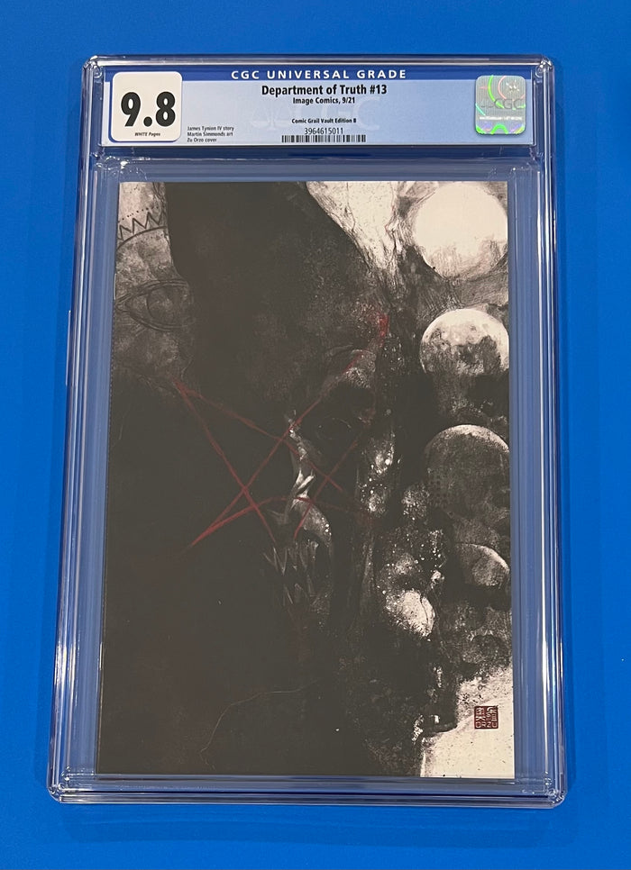 Department of Truth #13 CGC 9.8 Zu Orzu Virgin Comic Grail Cover
