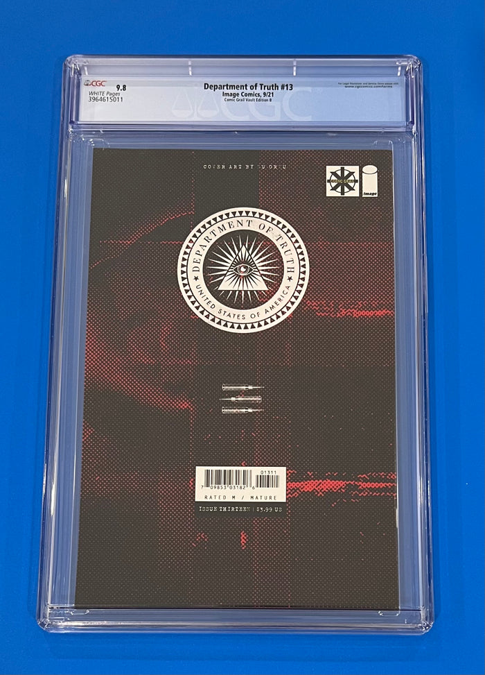 Department of Truth #13 CGC 9.8 Zu Orzu Virgin Comic Grail Cover