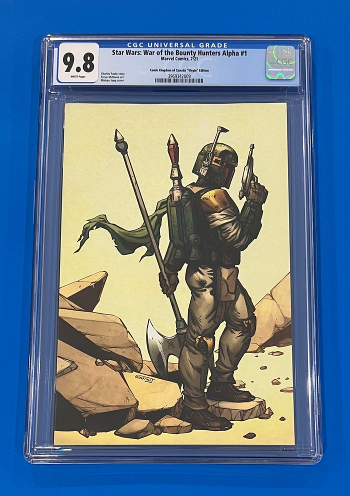 Star Wars War of the bounty Hunters Alpha #1 9.8 CGC Comic Kingdom Virgin Cover