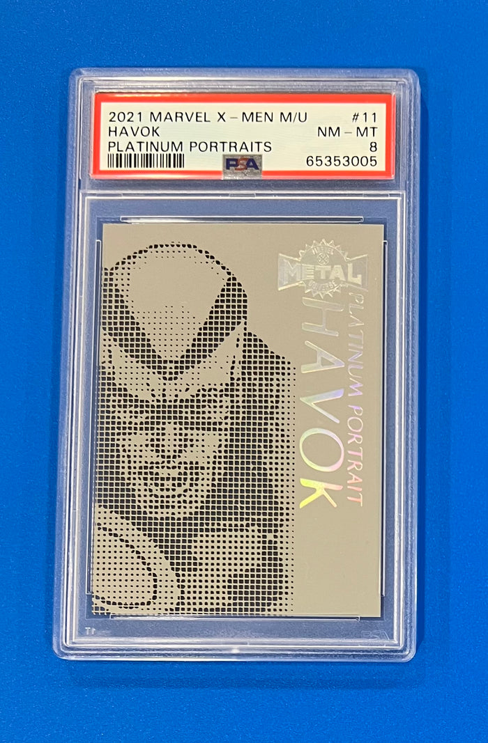 2021 Upper Deck Marvel X-Men Metal Universe Platinum Portraits Havok PSA