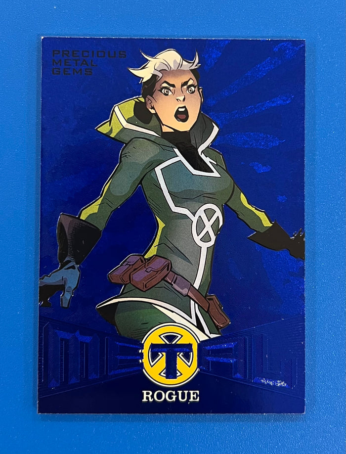 2018 Fleer Ultra X-Men Precious Metal Gems PMG MB22 Blue 11/49 Rogue