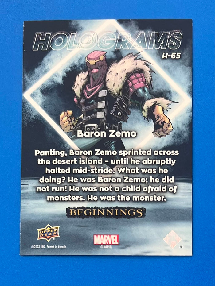 2024 Upper Deck UD Marvel Beginnings H-65 Baron Zemo Hologram
