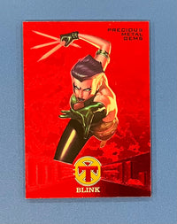 2018 Fleer Ultra X-Men Marvel Precious Metal Gems Red PMG 62/99 Blink #MB38