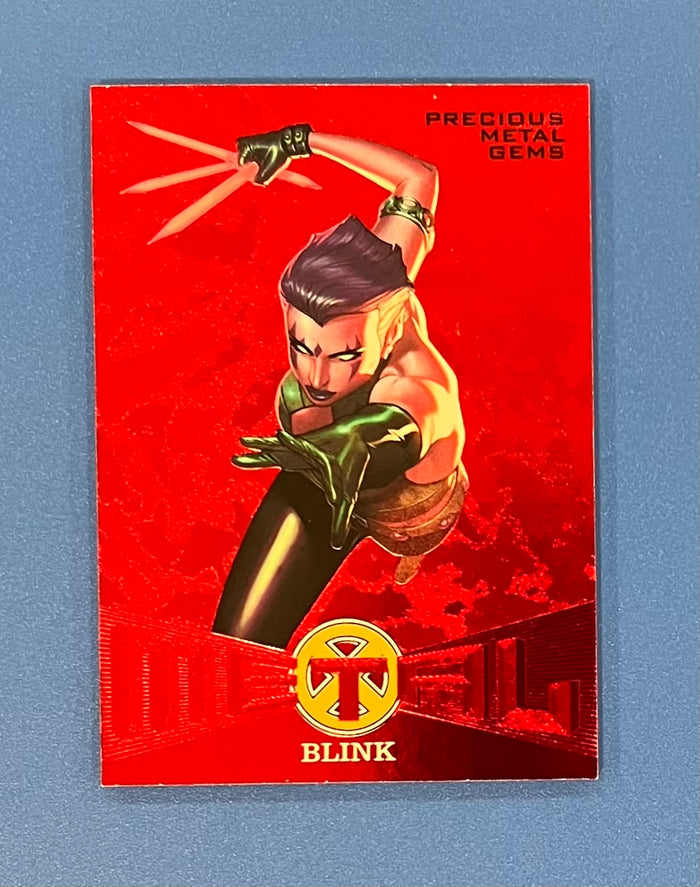 2018 Fleer Ultra X-Men Marvel Precious Metal Gems Red PMG 62/99 Blink #MB38