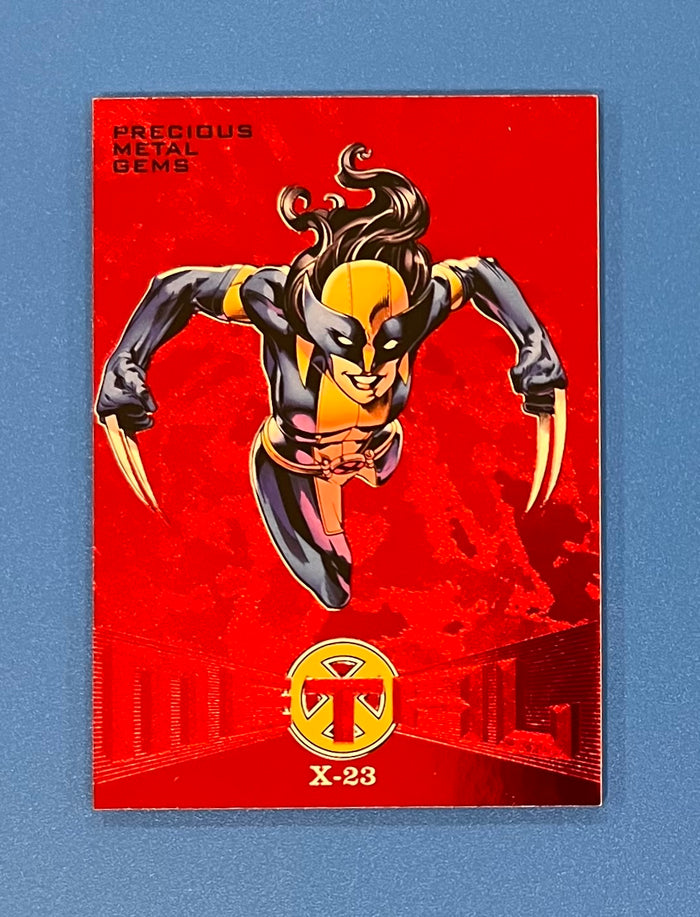 2018 Fleer Ultra Marvel X-Men Marvel Precious Metal Gems PMG Red X-23 #MB42