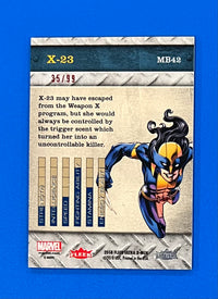 2018 Fleer Ultra Marvel X-Men Marvel Precious Metal Gems PMG Red X-23 #MB42
