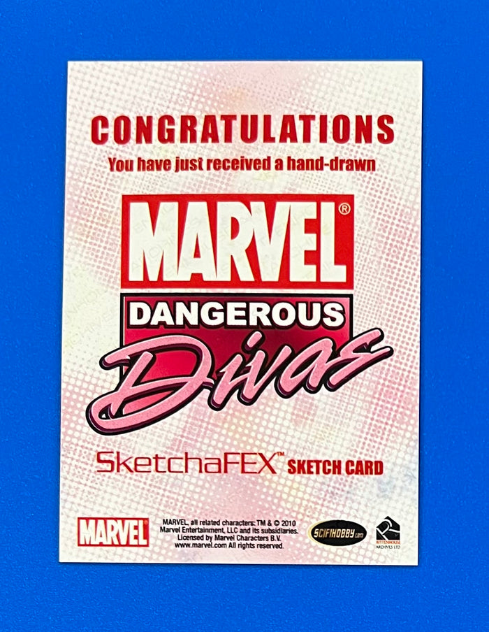 2011 Marvel Dangerous Divas Mauro Fodra 1/1 Sketch Card Shanna