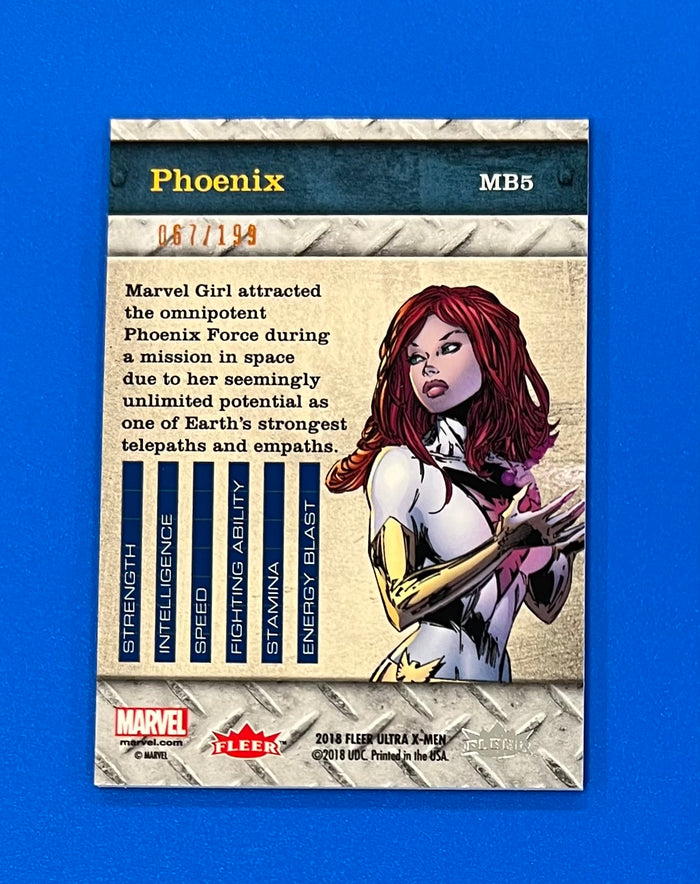 2018 Fleer Ultra X-Men Precious Metal Gems PMG MB5 Bronze 067/199 Phoenix