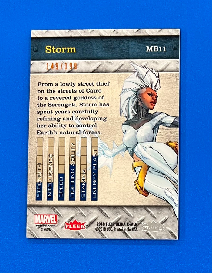 2018 Fleer Ultra X-Men Precious Metal Gems PMG MB11 Bronze 149/199 Storm