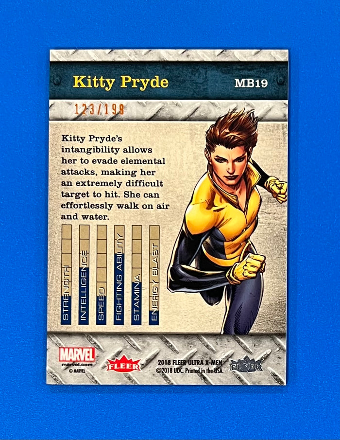 2018 Fleer Ultra X-Men Precious Metal Gems PMG MB19 Bronze 123/199 Kitty Pryde