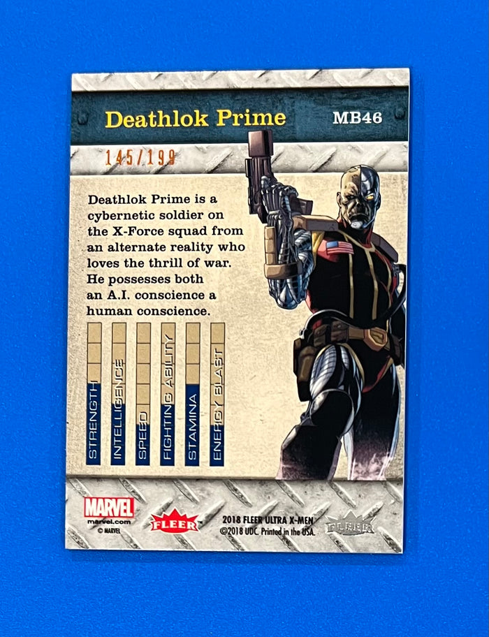 2018 Fleer Ultra X-Men Precious Metal Gems PMG MB46 Bronze 145/199 Deathlok Prime