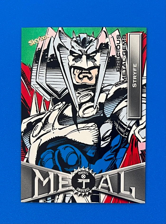 2021 Marvel X-Men Metal Universe Stryfe Green PMG 07/10