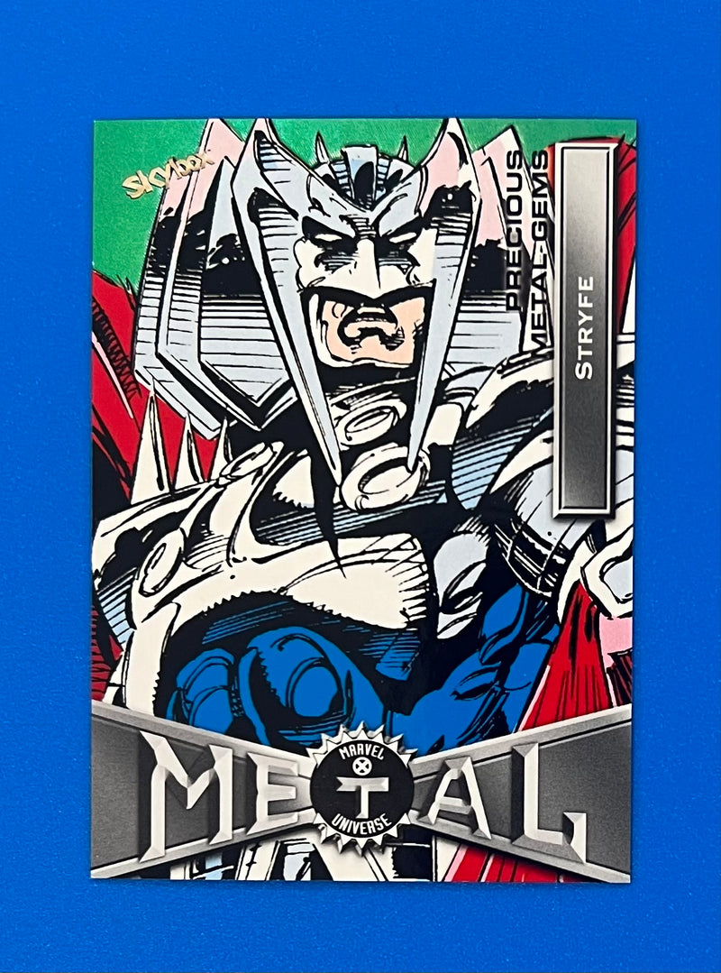 2021 Marvel X-Men Metal Universe Stryfe Green PMG 07/10