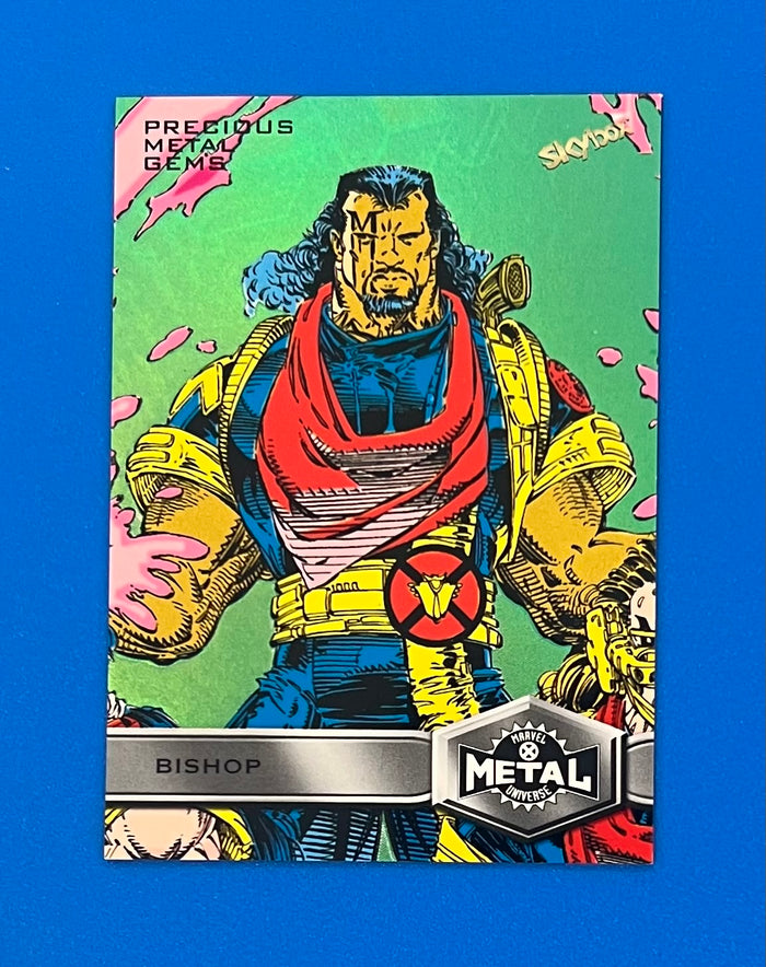 2021 Marvel X-Men Metal Universe Bishop High Series Green PMG 06/10