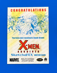 2009 Marvel X-Men Archives Sketch Card Kevin West 1/1 Lady Deathstrike