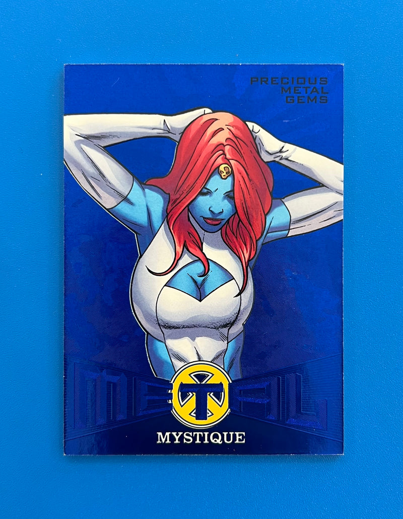 2018 Fleer Ultra X-Men Precious Metal Gems PMG MB16 Blue 44/49 Mystique