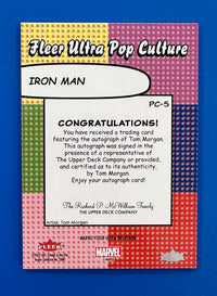 2023 Fleer Ultra Wolverine Iron Man Pop Culture Artist Auto 29/40 Tom Morgan PC-5