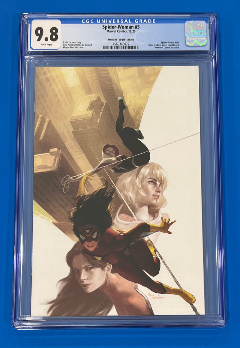 Spider-Woman #5 CGC 9.8 Miguel Mercado Exclusive Virgin Variant 2020