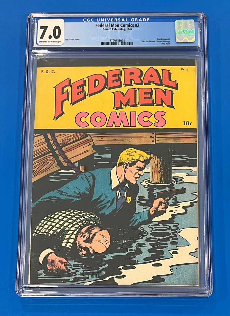 Federal Men Comics #2 Gerard Publishing 1945 CGC 7.0 Cream to Off White Pages