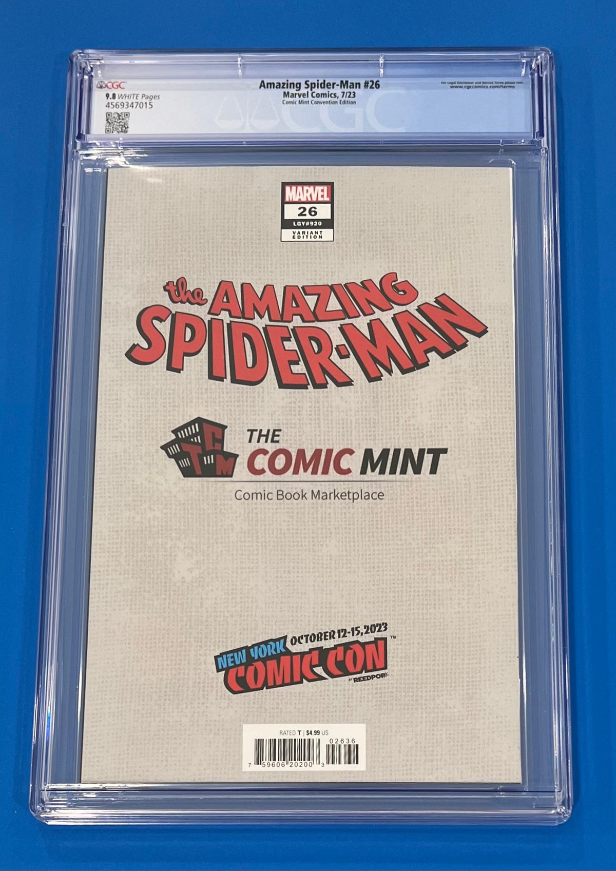 Amazing Spider-Man #26 CGC 9.8 Rafael Grassetti NYCC Exclusive Virgin Variant