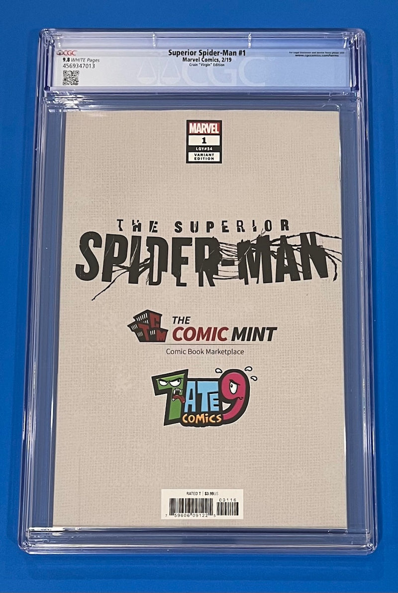 Superior Spider-Man #1 CGC 9.8 Clayton Crain Virgin Variant 2019