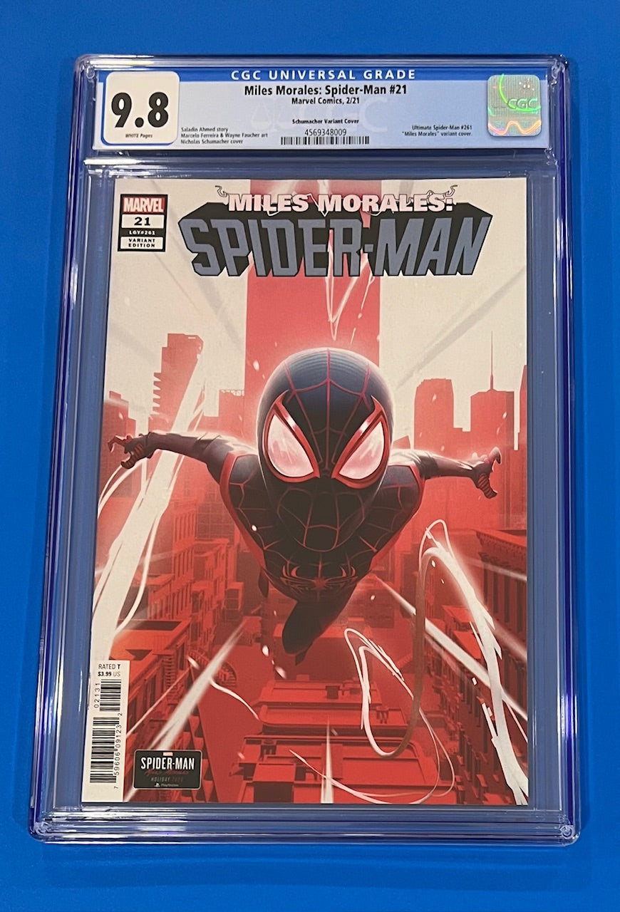 Miles Morales #21C CGC 9.8 Spider-Man Nicholas Schumacher 1:10 Variant