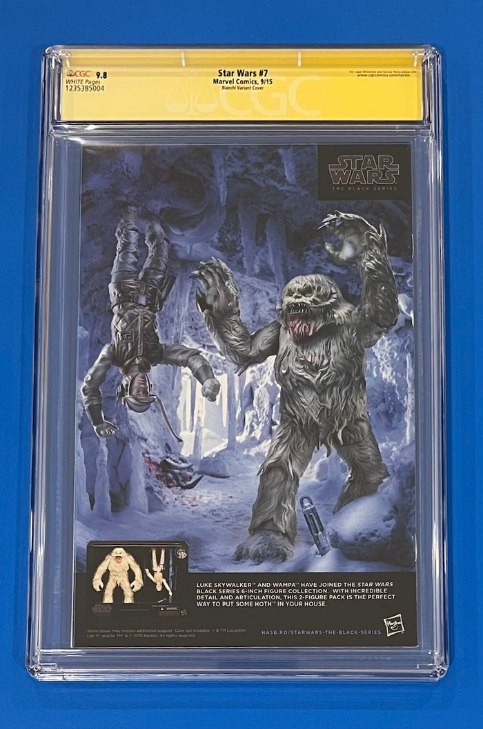 Star Wars #7 Simone Bianchi CGC 9.8 Signature Series Variant Comic Auto x2