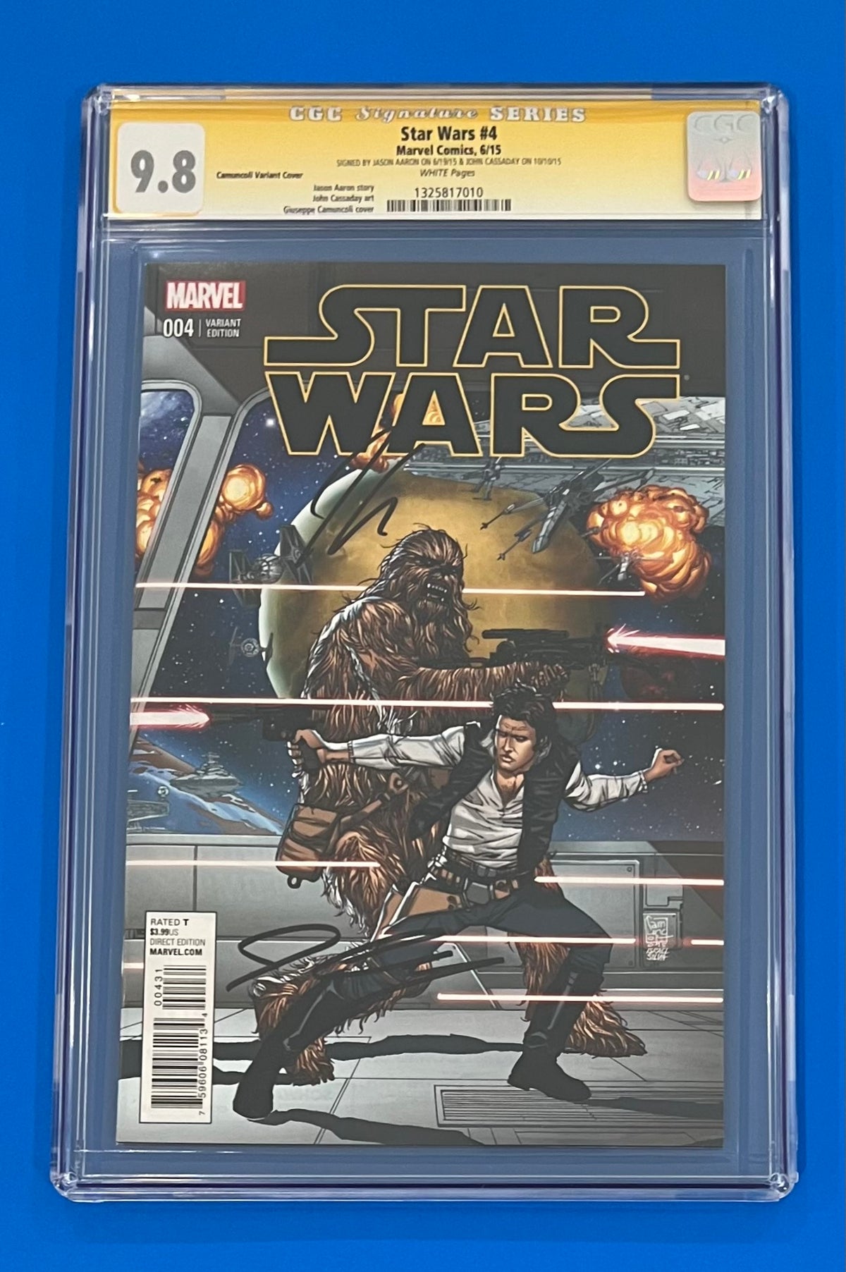 Star Wars #4 CGC Signature Series 9.8 Giuseppe Camuncoli 1:25 Variant Auto x2
