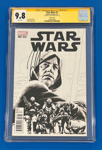 Star Wars #7 CGC 9.8 Signature Series 1:100 Sketch Cover John Cassaday