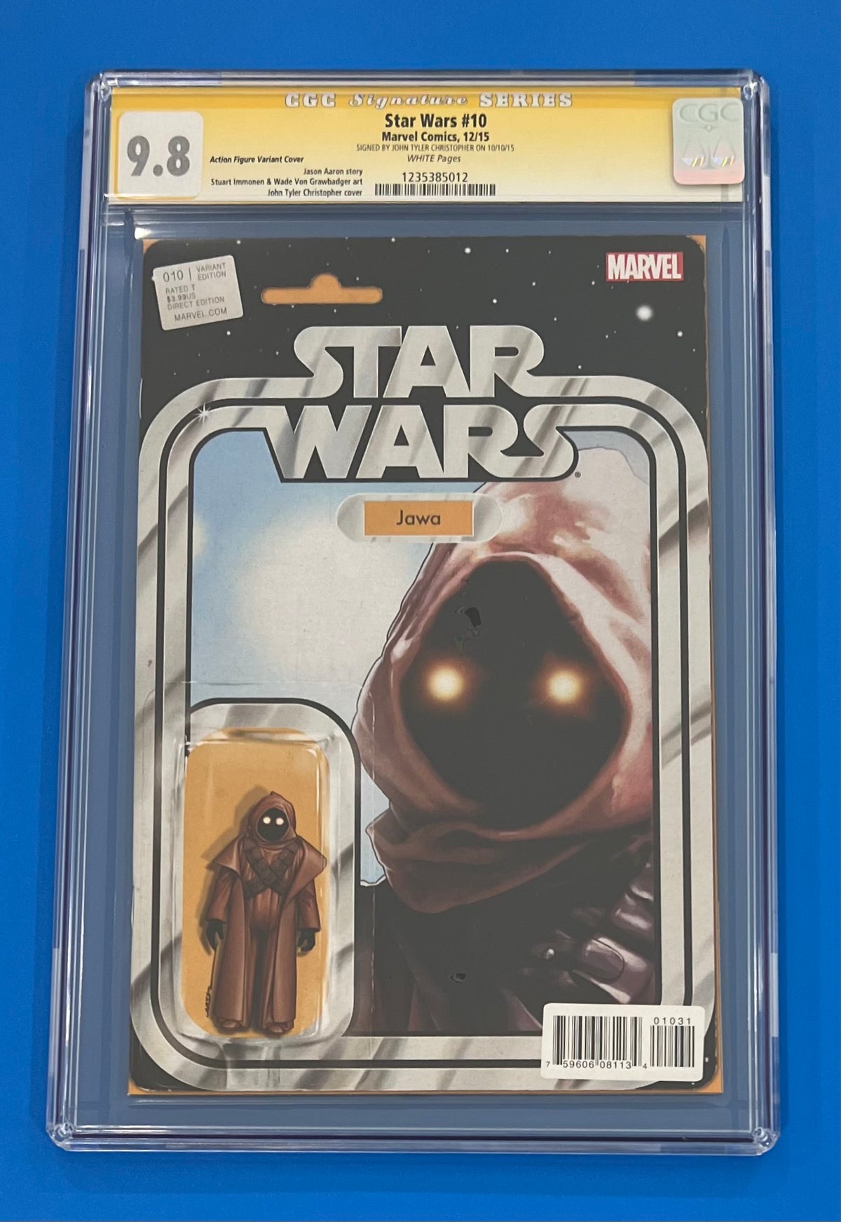 Star Wars #10 CGC 9.8 Signature Series John Tyler Christopher Action Figure Variant