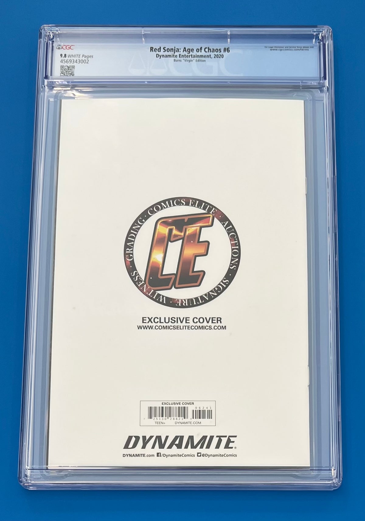 Red Sonja Age of Chaos #6 CGC 9.8 Josh Burns Exclusive Virgin Variant Limited 500