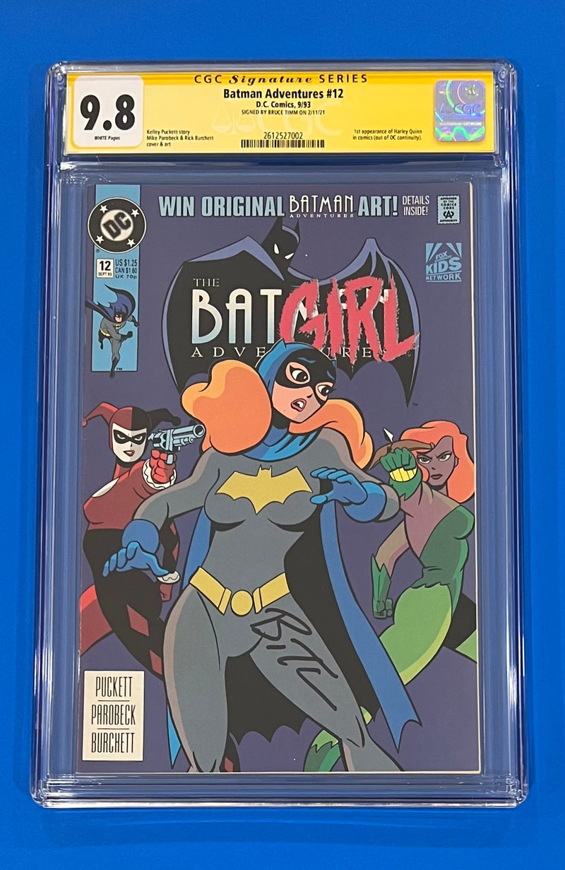 Batman Adventures #12 CGC 9.8 Signed by Bruce Timm DC 1993