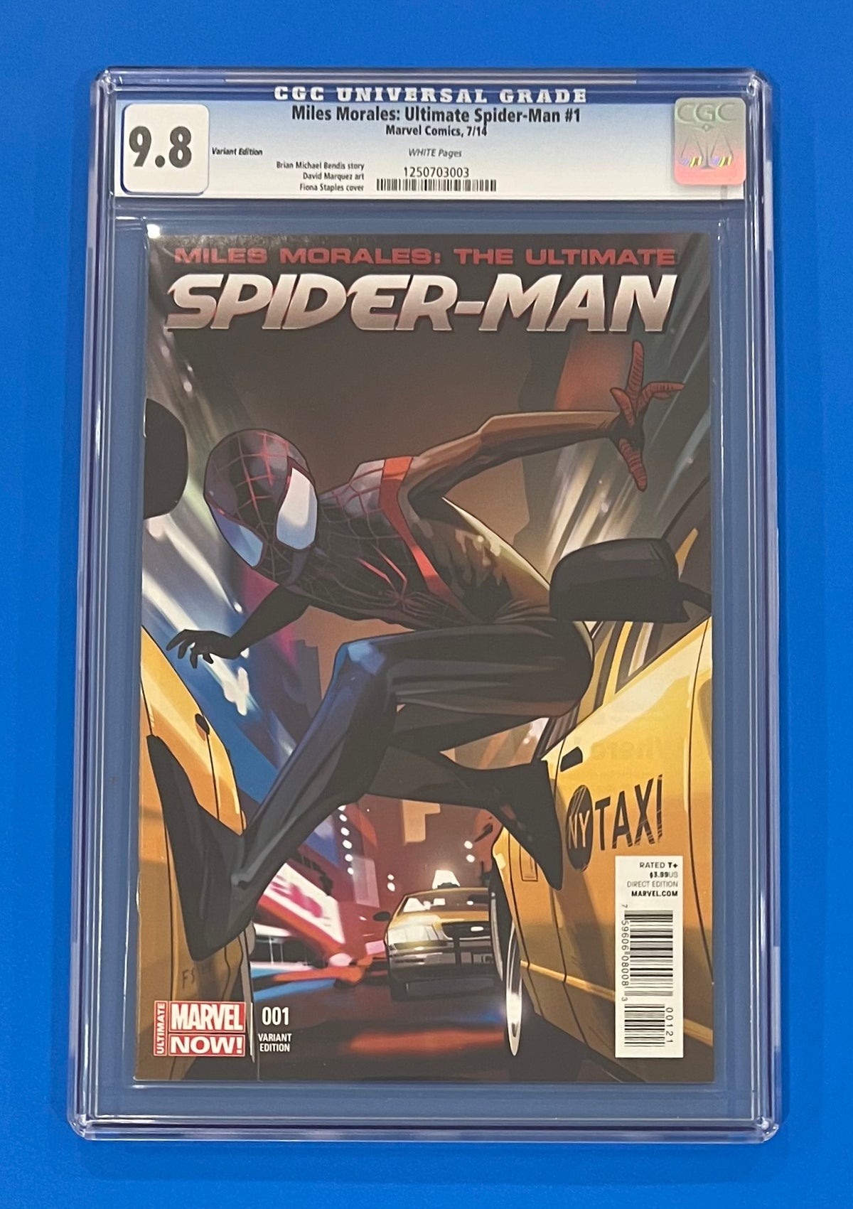 Miles Morales Ultimate Spider-Man #1 CGC 9.8 Fiona Staples Variant 1:50
