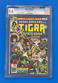 Marvel Chillers #5 CGC 9.8 Marvel Comics Group 1975 Tigra Off White - White Pages