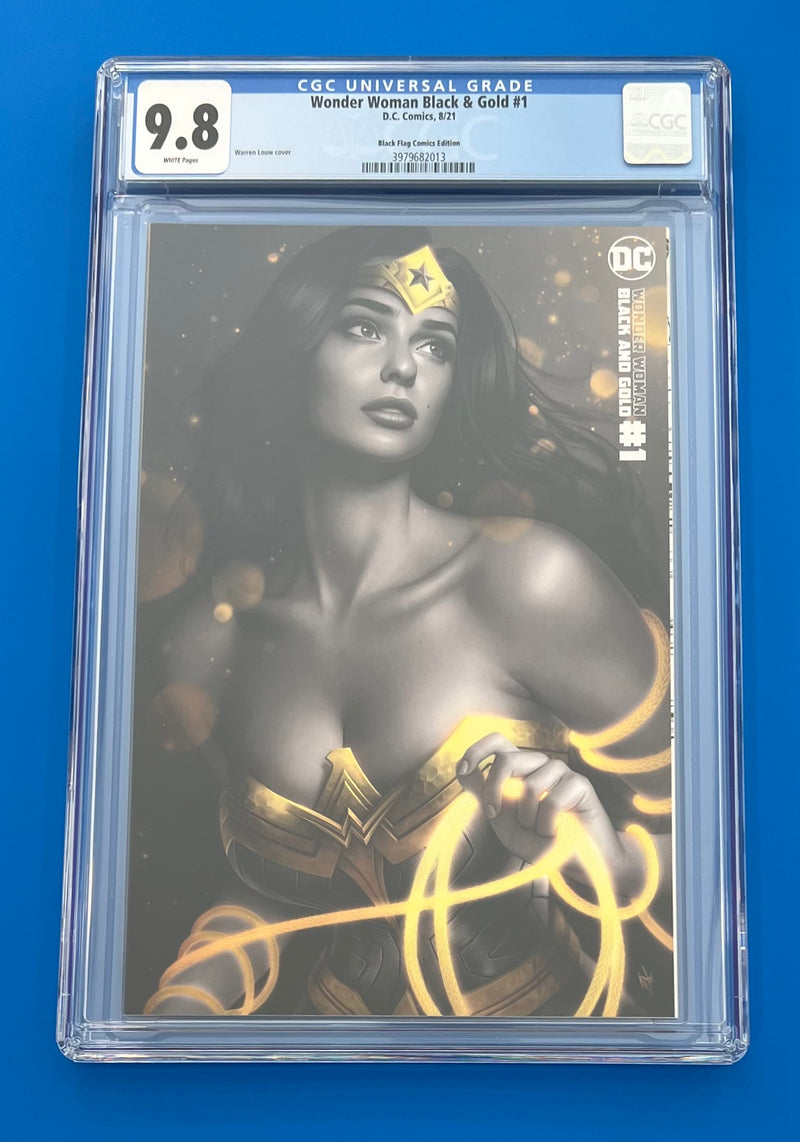 Wonder Woman Black & Gold #1 CGC 9.8 Warren Louw Virgin Variant B