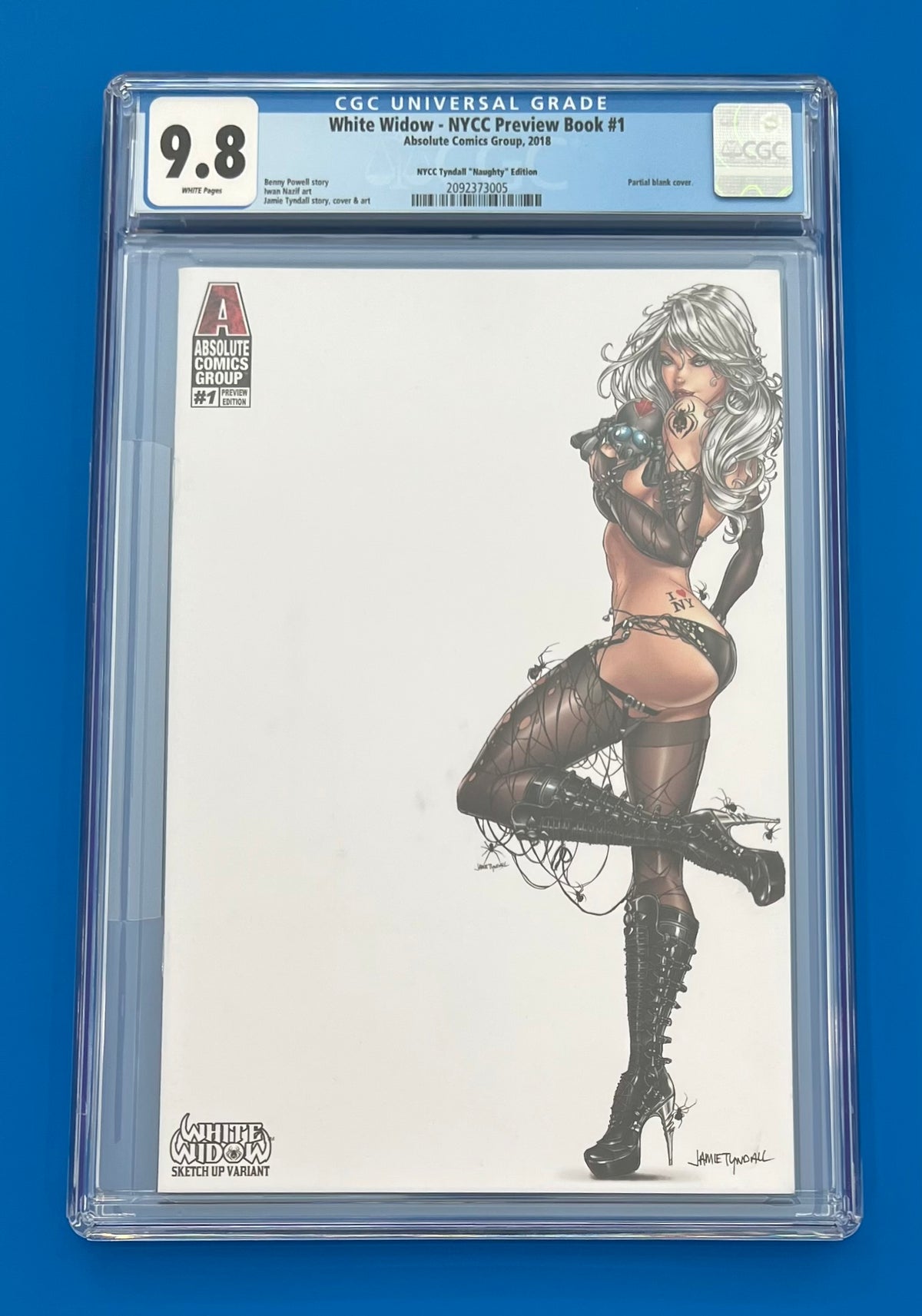 White Widow NYCC Preview # 1 CGC 9.8 Jamie Tyndall Edition
