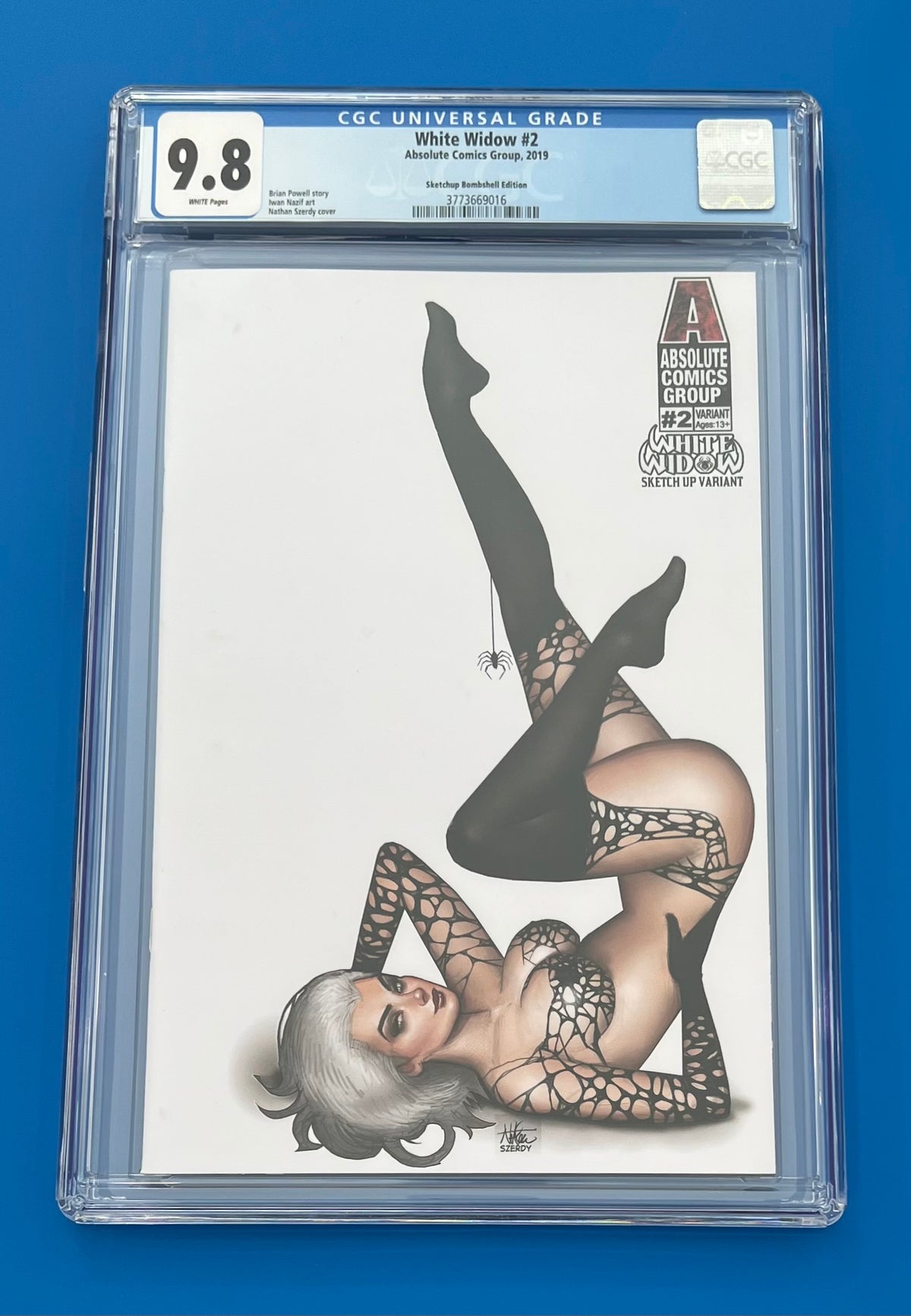 White Widow #2 CGC 9.8 Nathan Szerdy Bombshell Sketch Variant