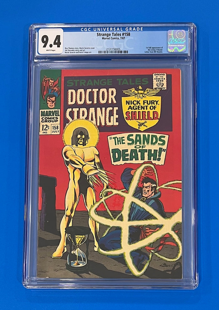 Strange Tales #158 CGC 9.4 1st Living Tribunal White Pages