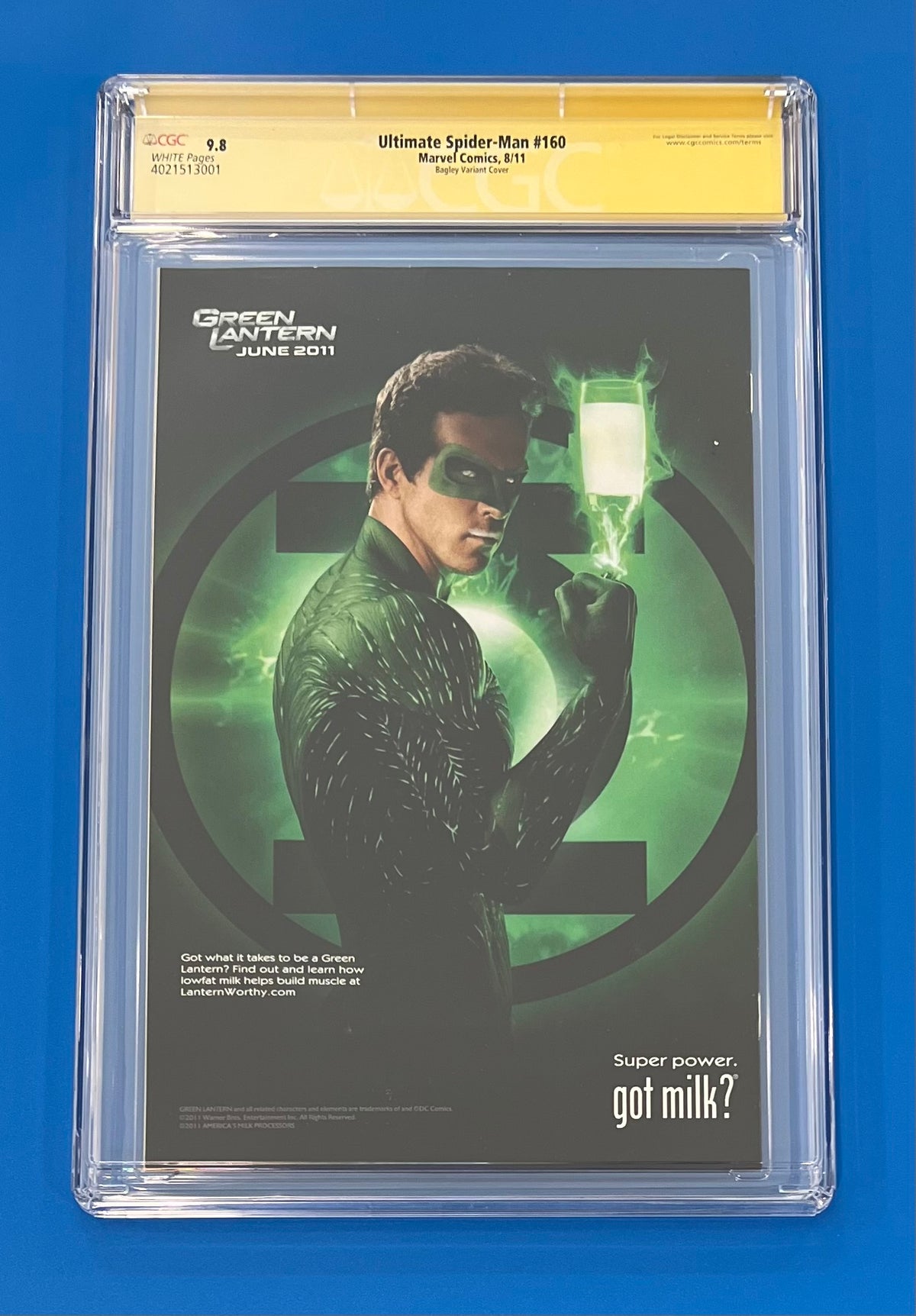 Ultimate Spider-Man #160 Death Of Peter Parker Signed by Stan Lee CGC 9.8 Bendis & Bagley