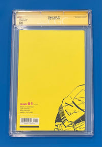 Paper Girls #1 CGC 9.8 Signed by 4x Vaughan Wilson Fletcher Chiang Image Comics