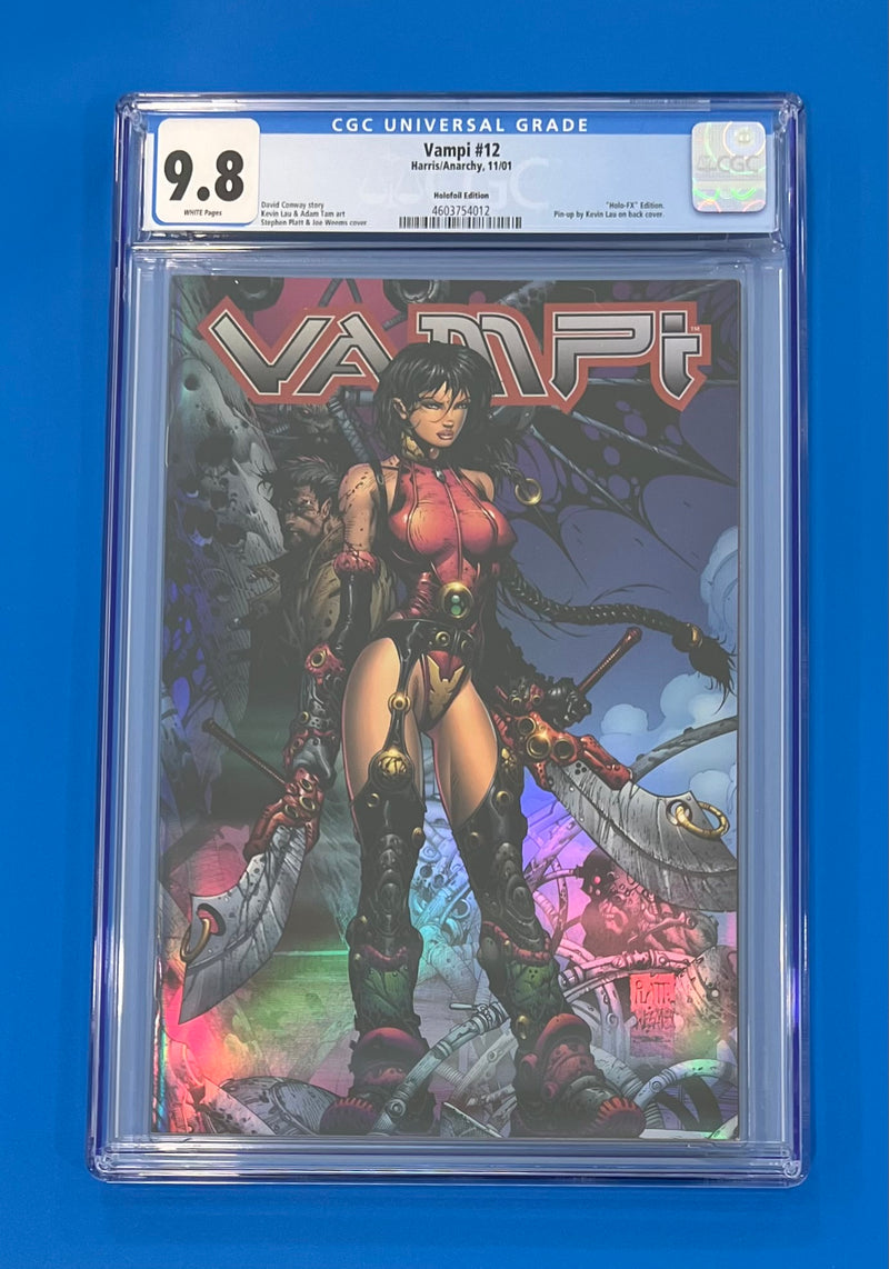 Vampi #12 Holofoil Edition Variant Stephen Platt Cover CGC 9.8 2001