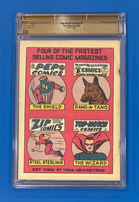 Top Notch Comics #7 CGC 4.0 Pedigree Gold Label MLJ Magazines 1940