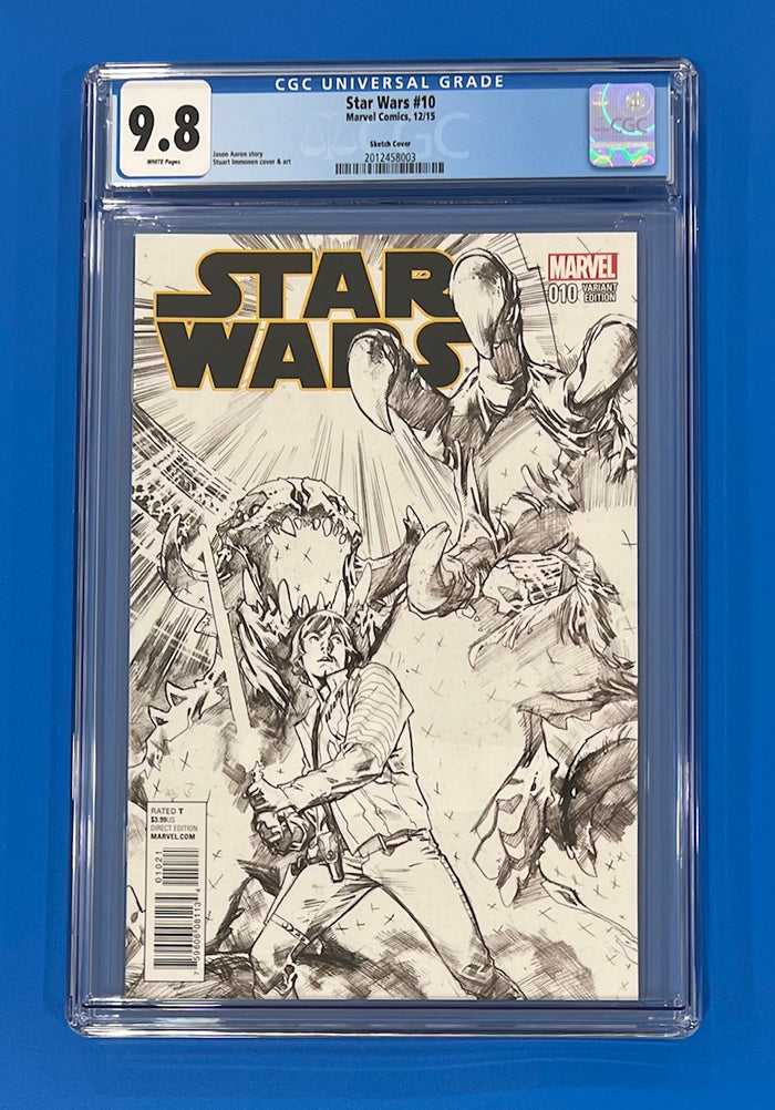 Star Wars #10 CGC 9.8 Stuart Immonen 1:100 Sketch Variant Marvel Comics 2015