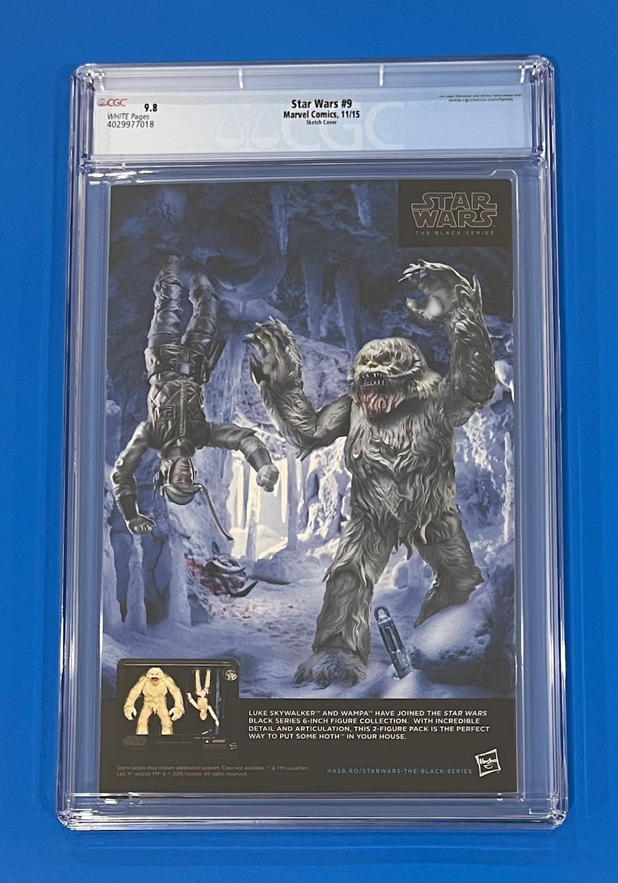 Star Wars #9 CGC 9.8 Stuart Immonen 1:100  Sketch Variant Marvel Comics 2015