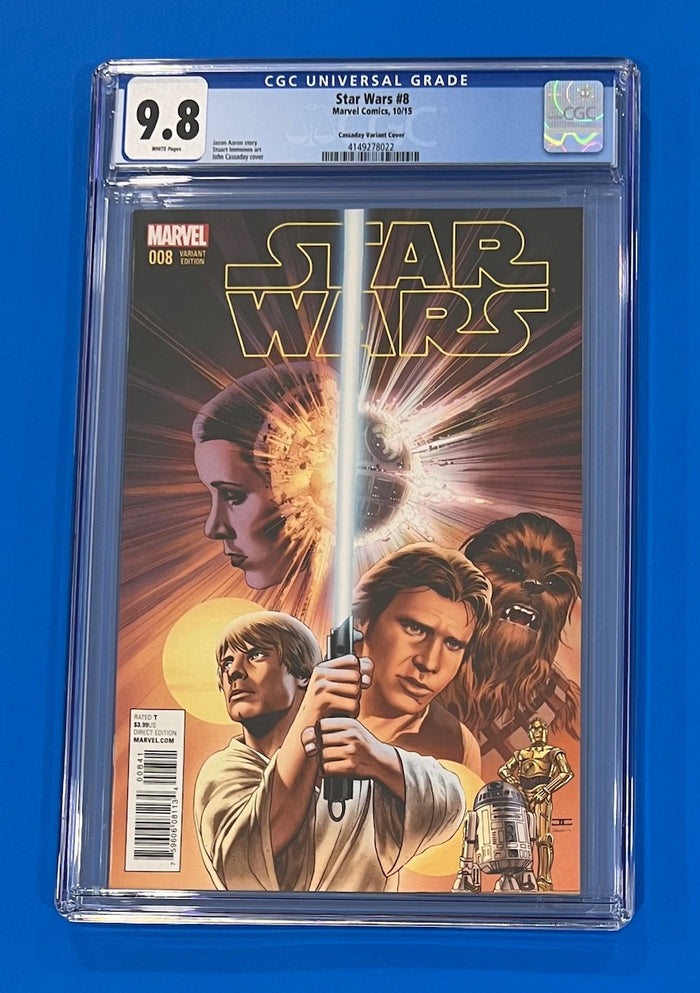 Star Wars #8 CGC 9.8 Cassaday Variant Cover Marvel Comics 2015